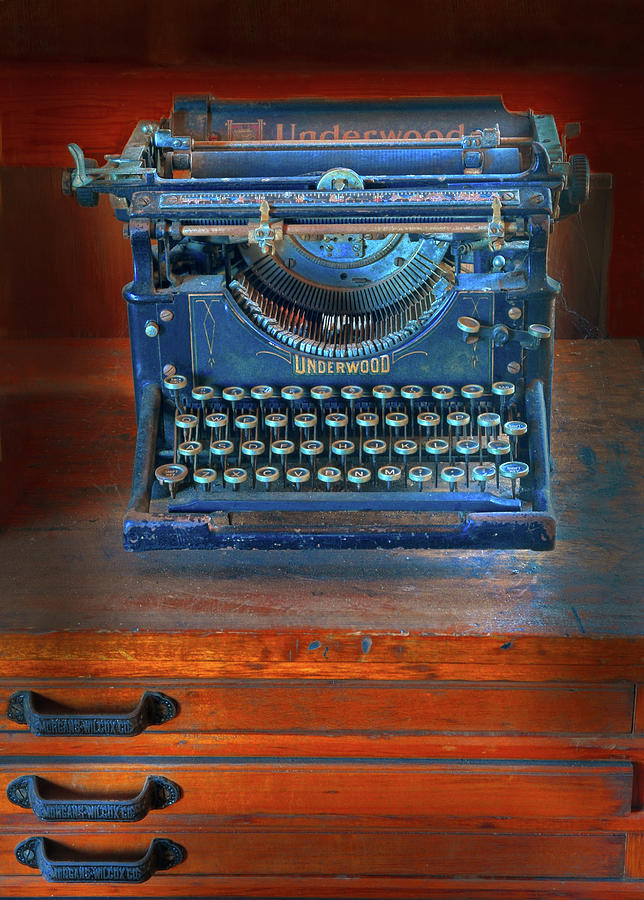 Key Photograph - Underwood Typewriter by Dave Mills