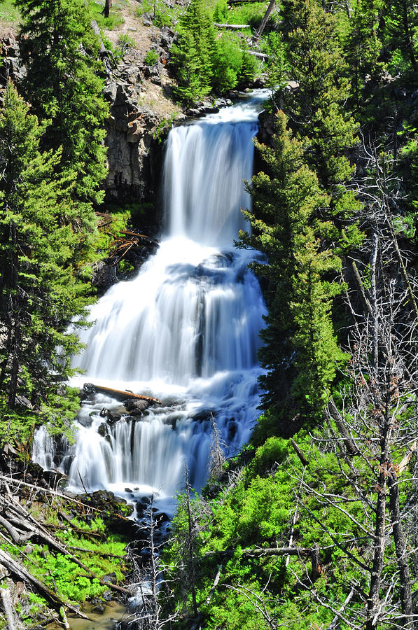 Yellowstone National Park Photograph - Undine Falls by Greg Norrell