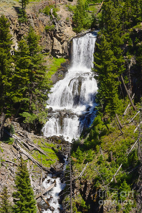 Undine Falls Yellowstone Photograph by Jennifer White