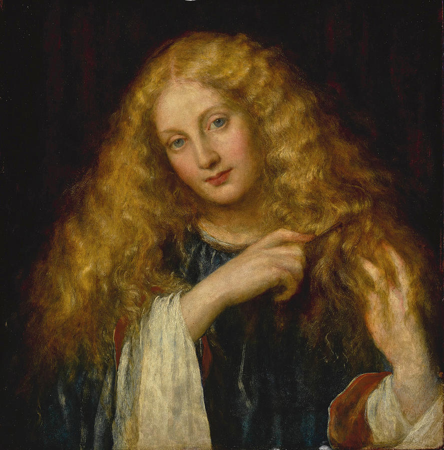 Undine Painting by George Frederic Watts