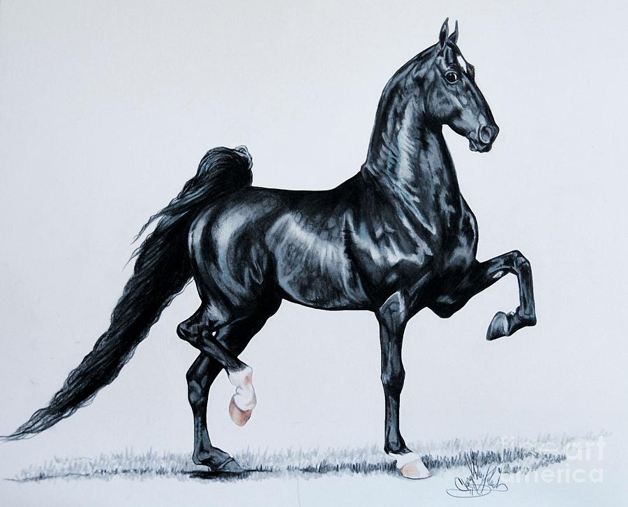 Horse Painting - Undulatas Made in Heaven  by Cheryl Poland