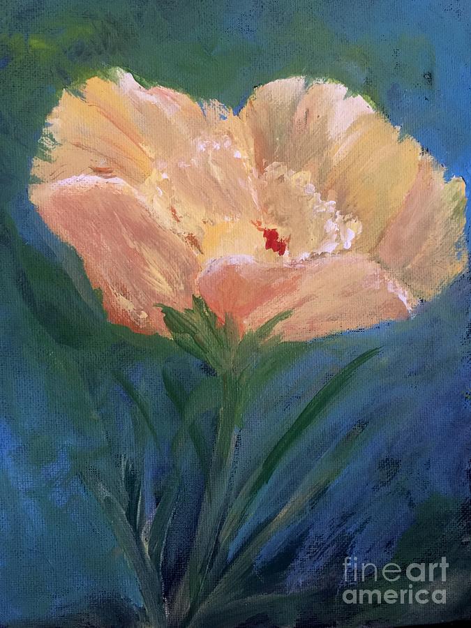 Une fleur jeune Painting by Trilby Cole