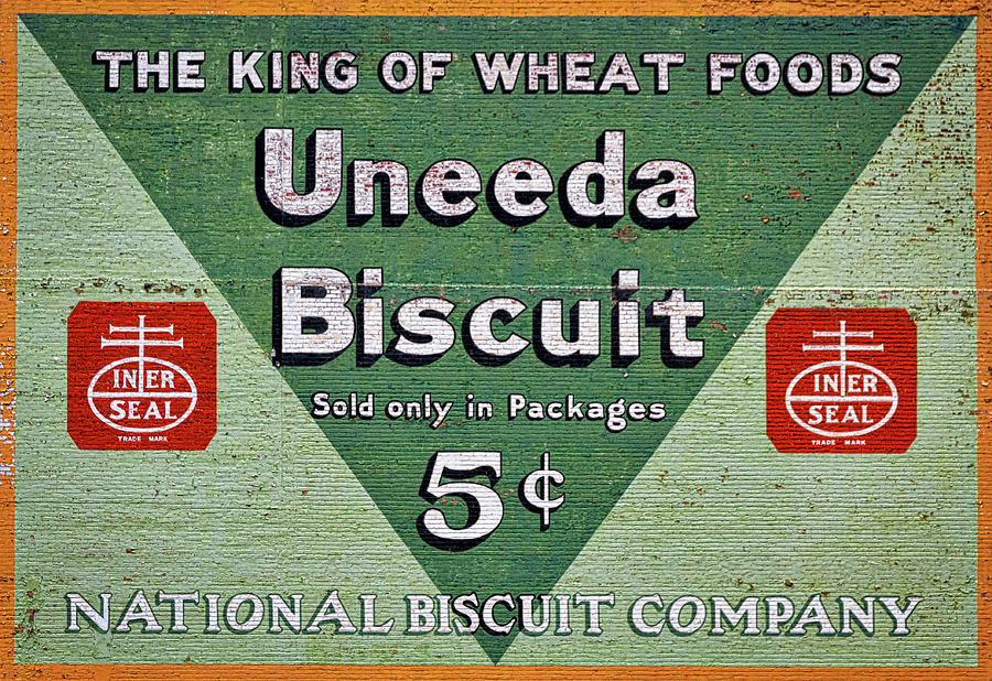 Uneeda Biscuit Vintage Sign Photograph by Stuart Litoff