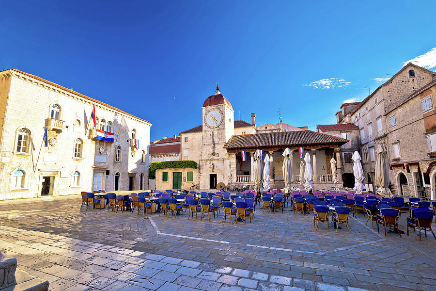 UNESCO Town of Trogir main square view Photograph by Brch Photography