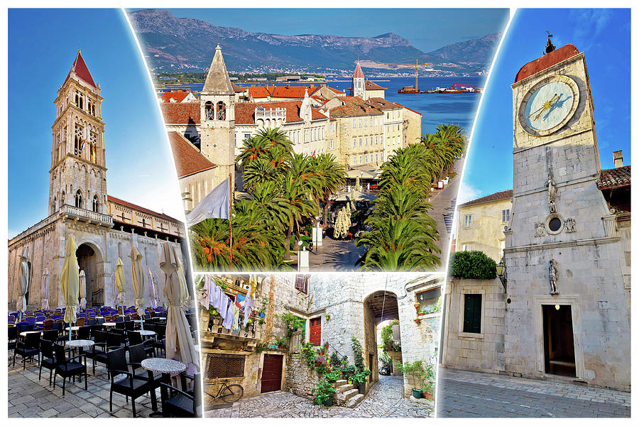 UNESCO town of Trogir tourist postcard Photograph by Brch Photography