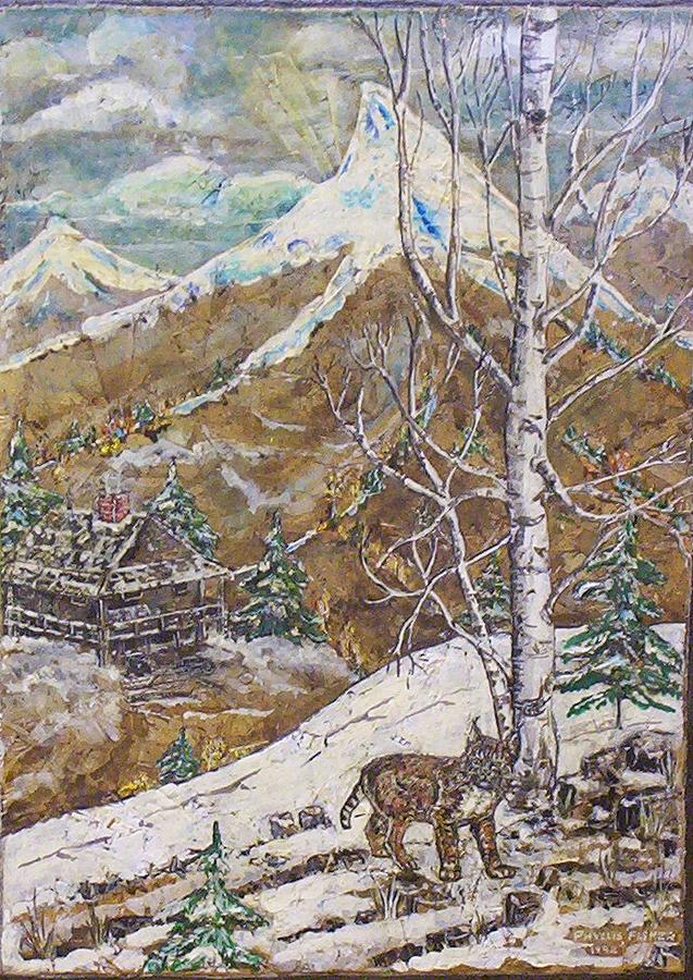Mountain Painting - Unexpected Guest I by Phyllis Mae Richardson Fisher