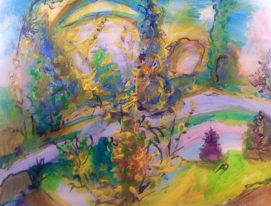 Landscape Painting - Unexpected happiness  by Judith Desrosiers