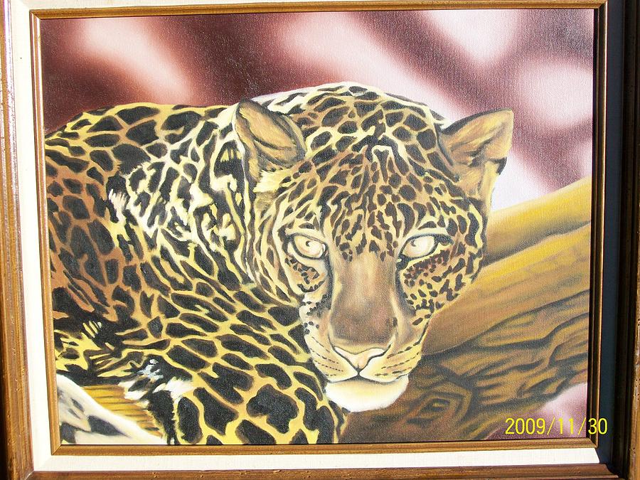 Leavenworth Painting - Unfinished Leopard by William Whitmer