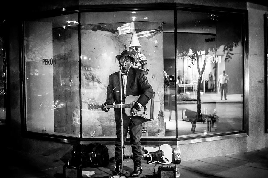 Black And White Photograph - Unfocused Performance by Kyle Field Black And White Photograph - Unfocused Performance by Kyle Field