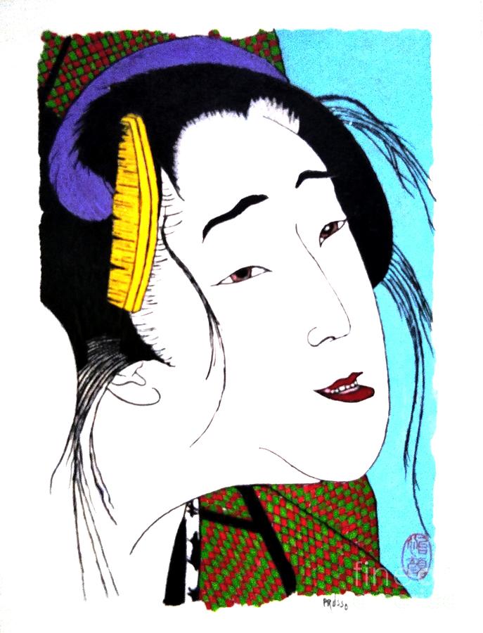 Unhappy Geisha Painting