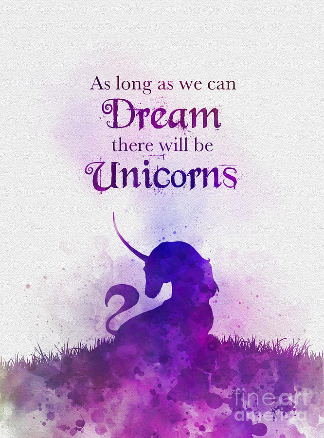 Unicorn Dream Mixed Media by My Inspiration