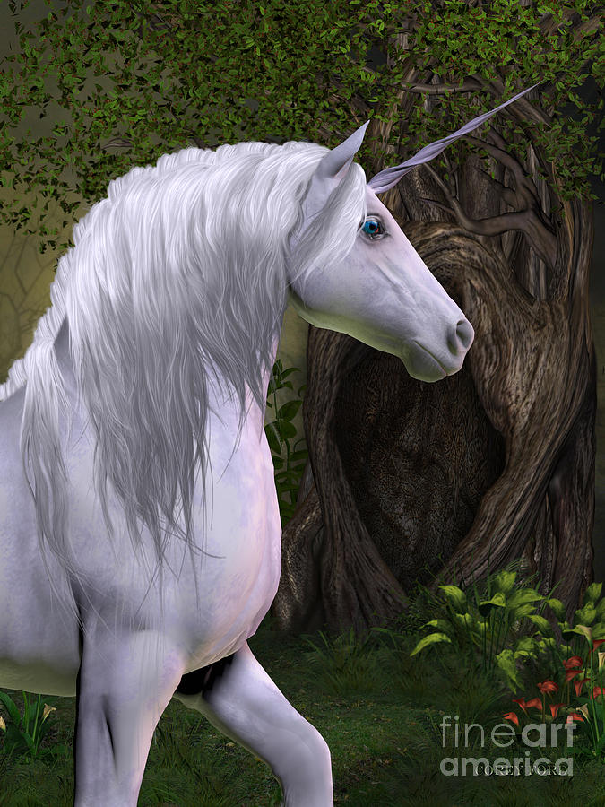 Unicorn Painting - Unicorn Horse by Corey Ford