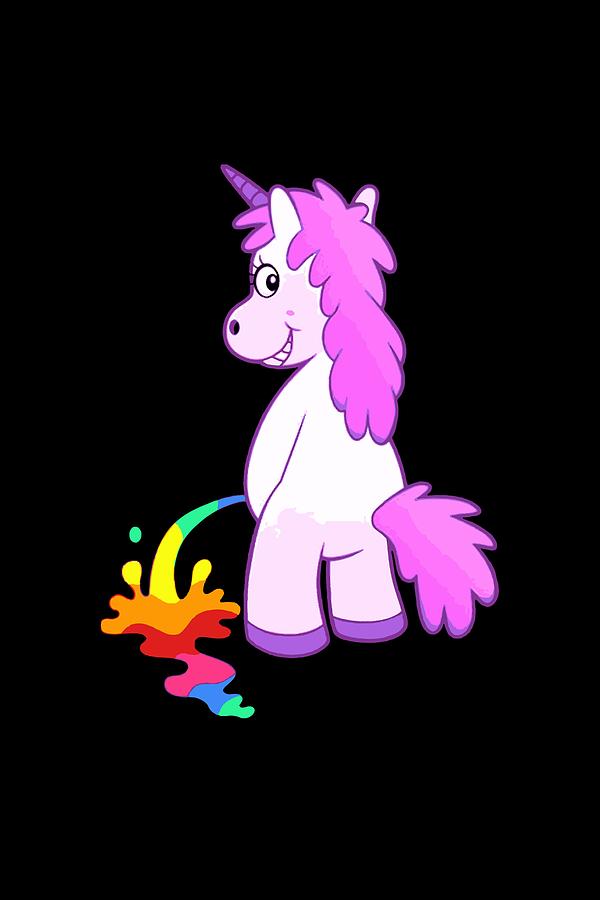 Unicorn Rainbow Humour Funny Digital Art by Dedi Setiadi - Fine Art America