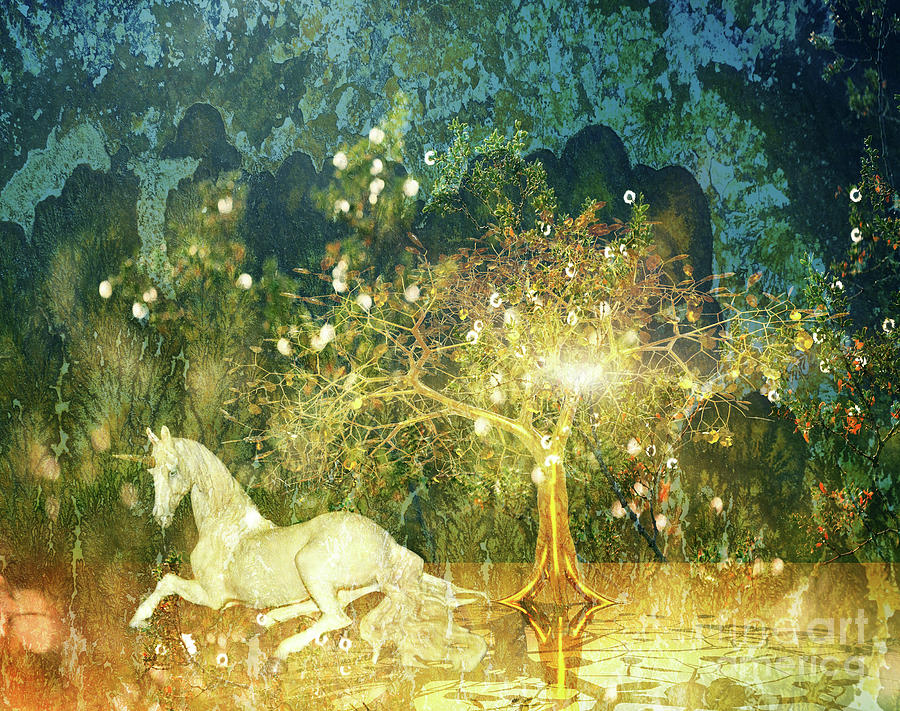 Unicorn Resting Series 3 Digital Art