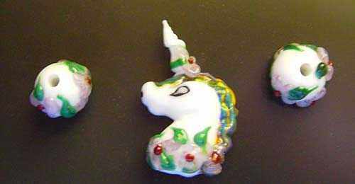 Glass Sculpture - Unicorn Set of three by Cecilia Alvarez Glass Sculpture - Unicorn Set of three by Cecilia Alvarez