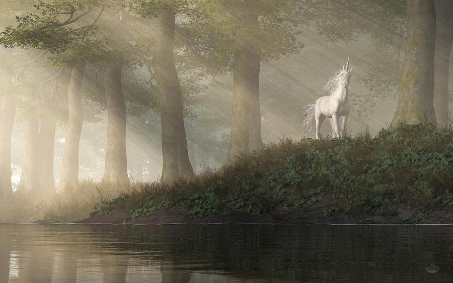 Unicorn Sighting Digital Art