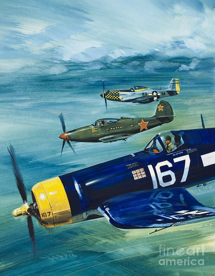 Unidentified Aircraft Painting by Wilf Hardy