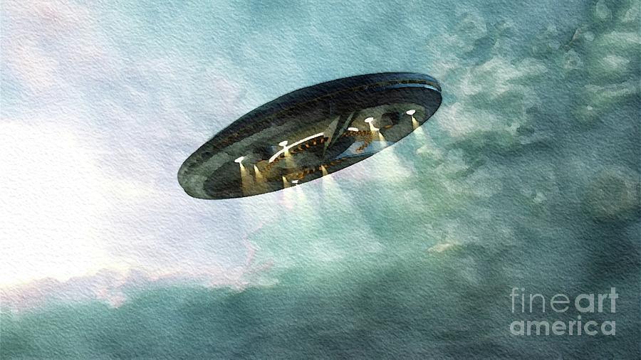 Unidentified Flying Object Painting