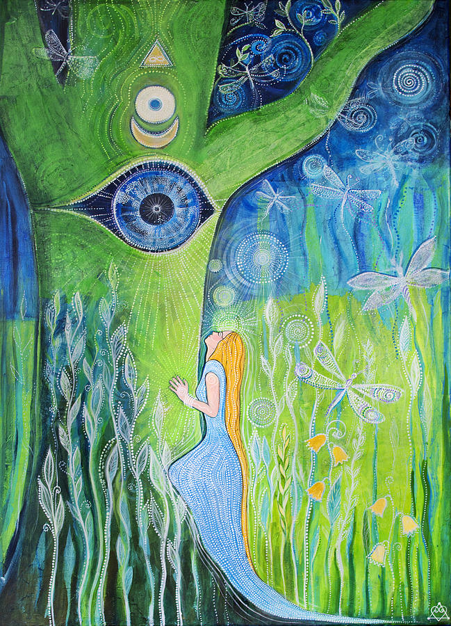 Yoga Painting - Union by Agnieszka Szalabska Yoga Painting - Union by Agnieszka Szalabska