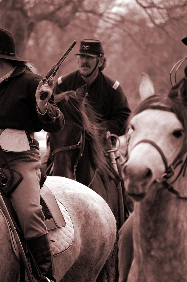 Horse Photograph - Union Cavalry by Jame Hayes