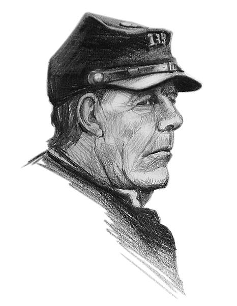 Civil War Drawing - Union Infantryman by William Hay