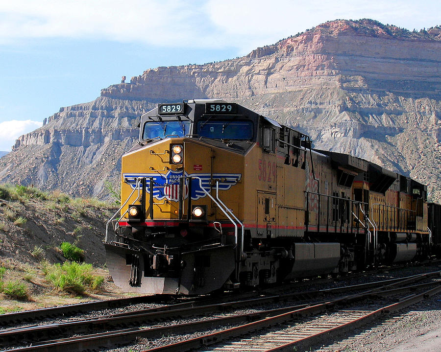 Union Pacific 5829 in Helper Yard Photograph by Malcolm Howard