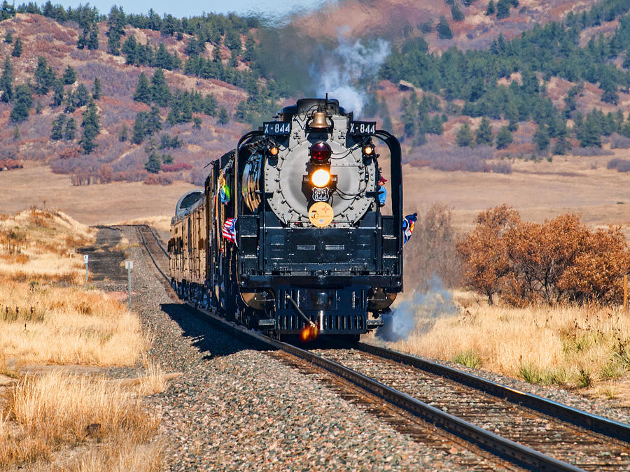 Transportation Photograph - Union Pacific 844 by Alana Thrower