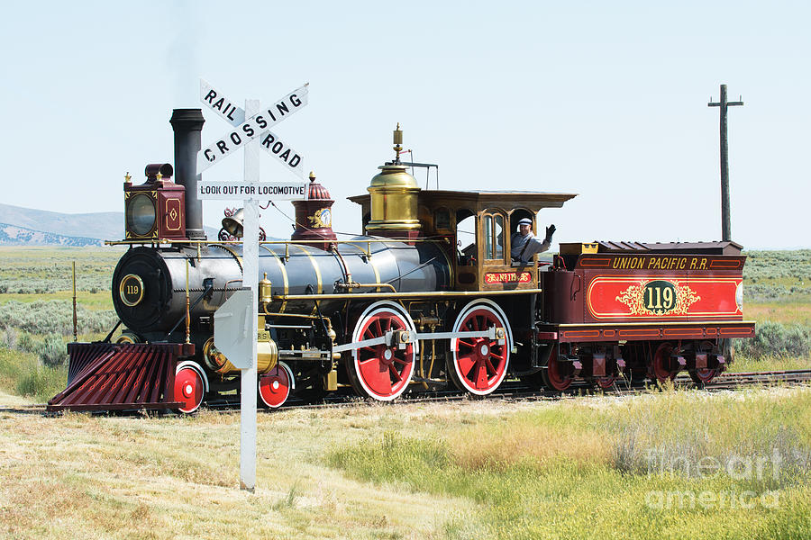 Union Pacific's Locomotive 119 Photograph by Dennis Hammer - Fine Art ...