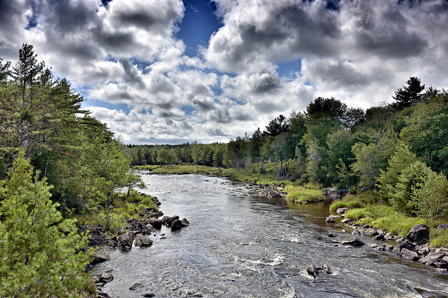 Union River near Ellsworth - Maine Photograph by Brendan Reals