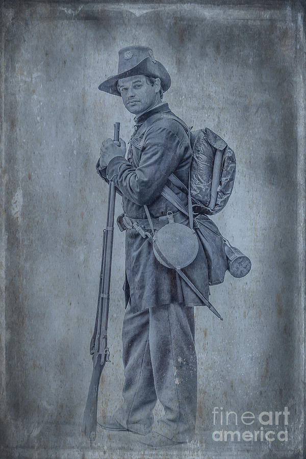 Union Soldier with Rifle Digital Art by Randy Steele