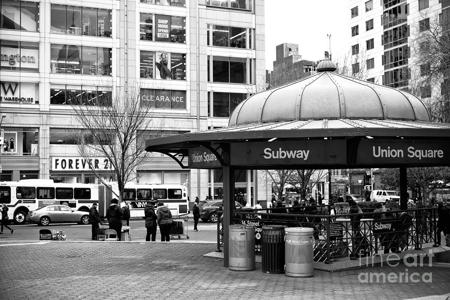 New York City Photograph - Union Square Subway by John Rizzuto