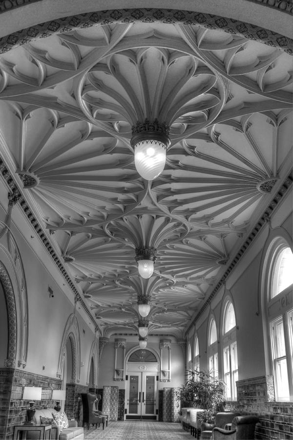 St. Louis Photograph - Union Station architecture ceiling hotel by Jane Linders