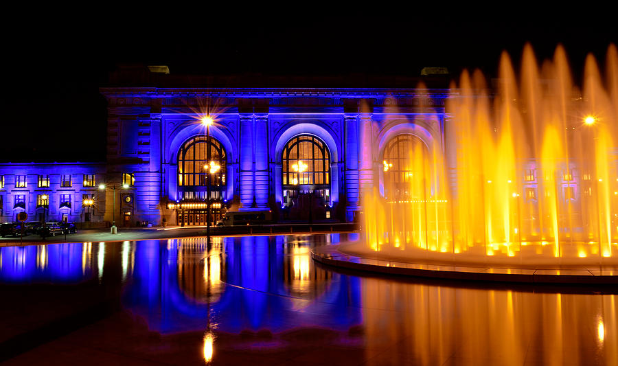 Union Station Blue and Gold Photograph by John Diebolt - Fine Art America