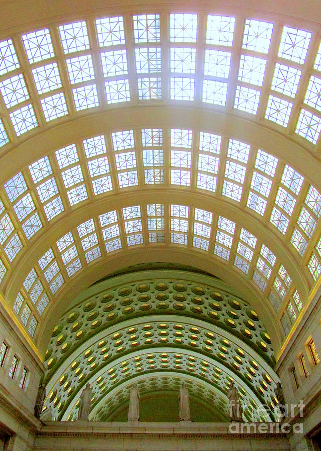 Union Station Ceiling 1 Photograph by Randall Weidner