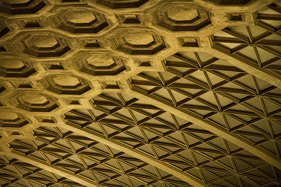 Architecture Photograph - Union Station Ceiling #3 by Stuart Litoff