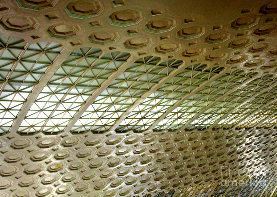 Union Station Ceiling 5 Photograph by Randall Weidner
