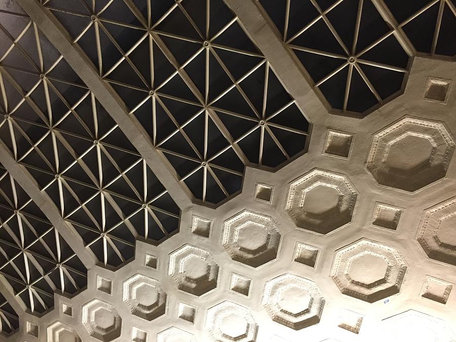 Union Station Ceiling Abstract Photograph by David T Wilkinson