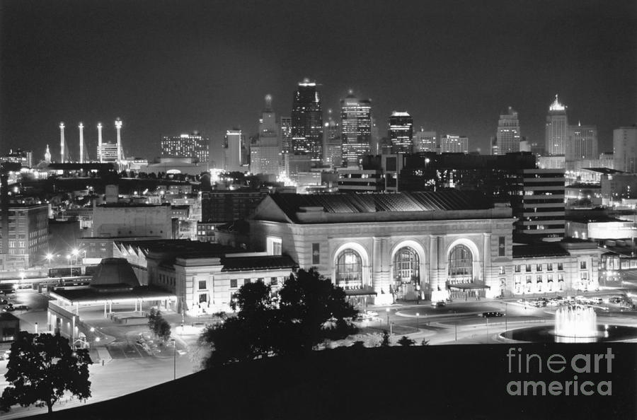 Kansas City Photograph - Union Station in Black and White by Crystal Nederman