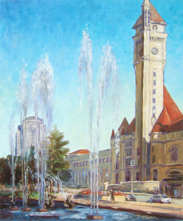 Union Station in St.Louis Painting by Irek Szelag