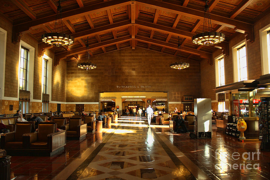 Union Station LA Lobby Photograph by Tommy Anderson