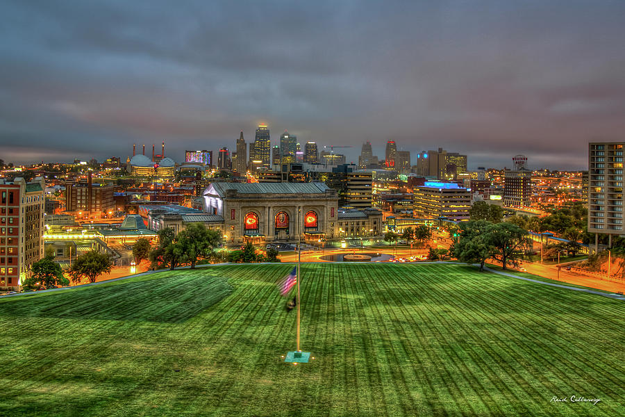 Union Station Dawn Kansas City Missouri Sunrise Art Photograph By Reid Callaway