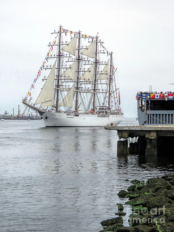 Union Tall Ship  Photograph by Janice Drew