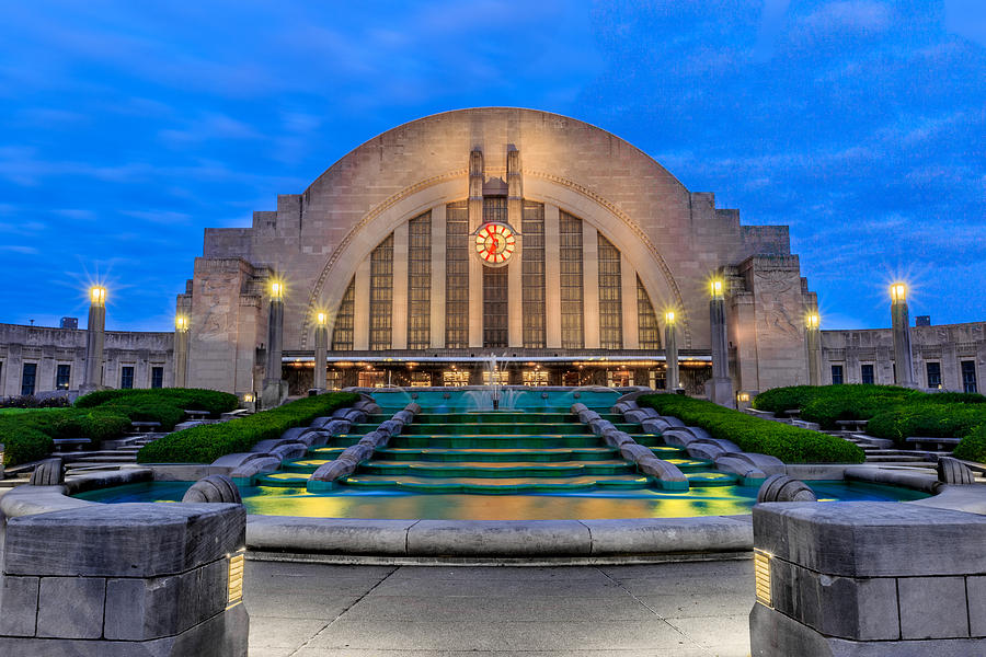 Union Terminal at Sunrise II Photograph by Keith Allen