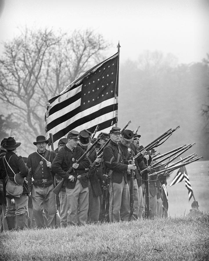 Union Troops Photograph by Alan Raasch