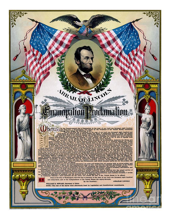 Unique Abe Lincoln Emancipation Proclamation Digital Art by Heidi De Leeuw