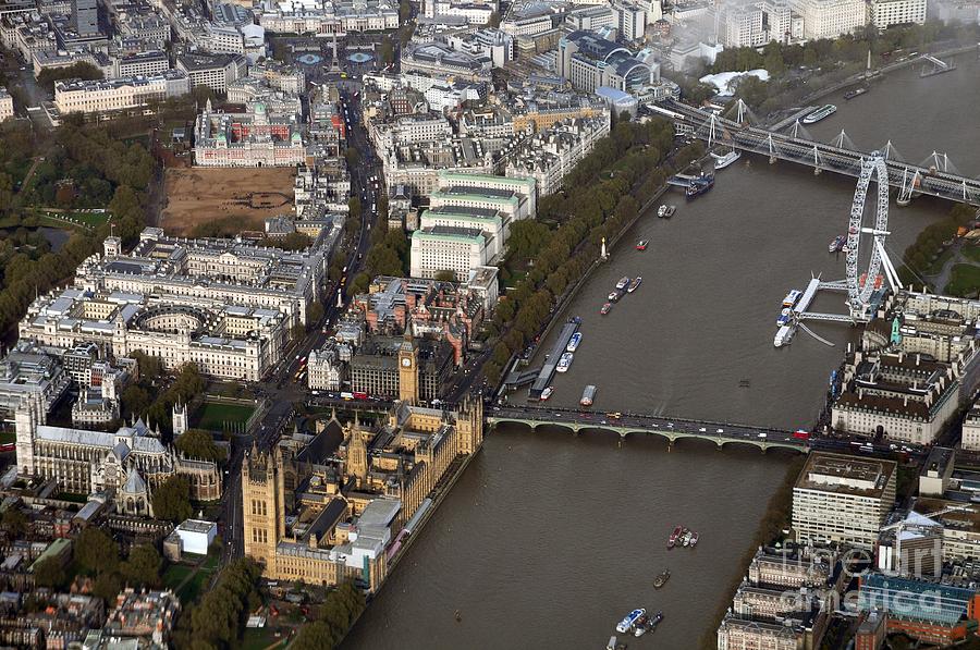 Above Photograph - Unique And Rare Aerial View Of Iconic City Of London by Akshay Thaker Above Photograph - Unique And Rare Aerial View Of Iconic City Of London by Akshay Thaker