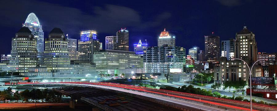 Unique Cincinnati Panoramic Photograph by Frozen in Time Fine Art Photography