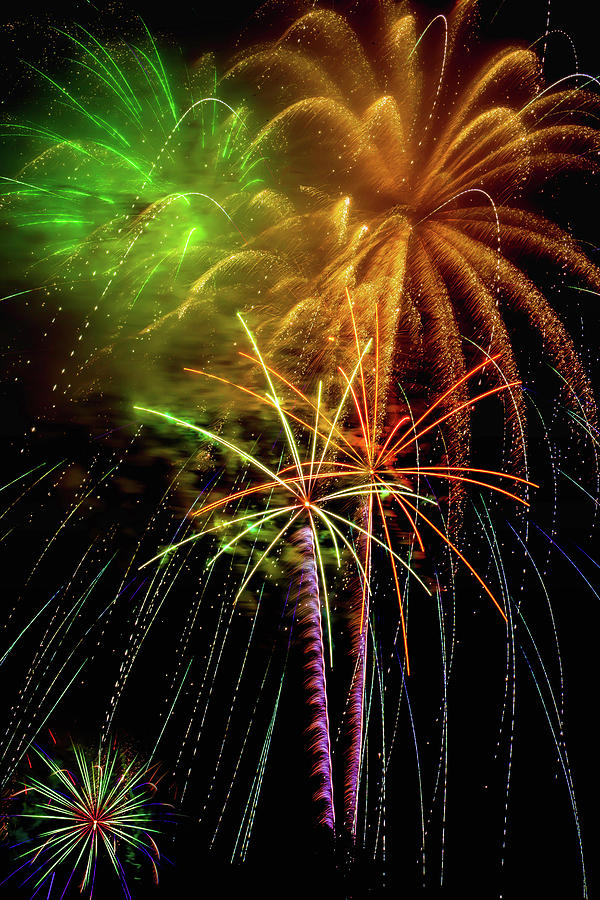 Independence Day Photograph - Unique Fireworks by Garry Gay