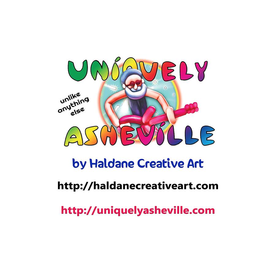 Uniquely Asheville square Digital Art by John Haldane