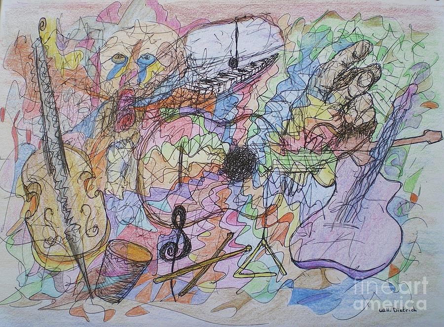 Abstract Drawing - Unison by William Dietrich